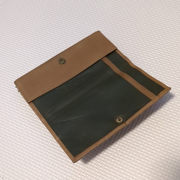 Handbags - LEATHER  Tan / green  wallet